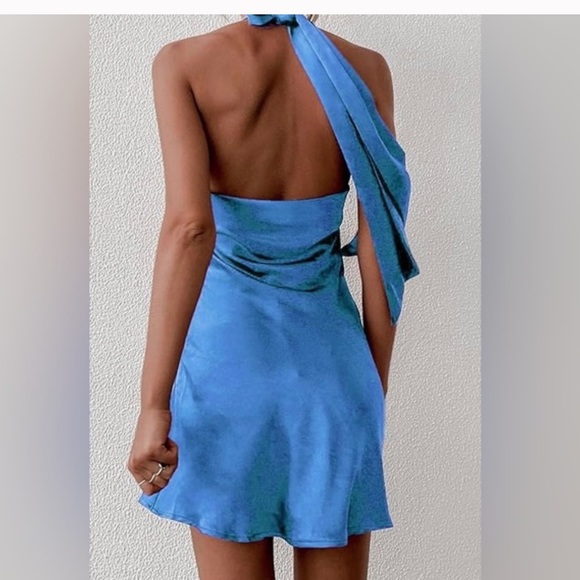 Dresses Canton Walker Satin Mini Dress Halter M Poshmark